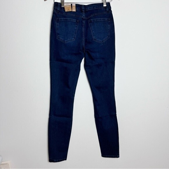 NEW Prana Sienna Jean In Deep Blue Mid Rise Skinny 4-Way Stretch Jeans Size 28 - Picture 3 of 6